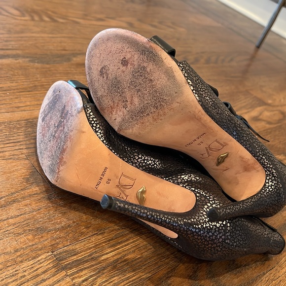 💕x2HP💕Diane von Furstenberg Radcliff Lace-Up Bootie metallic dark silver - Picture 14 of 14